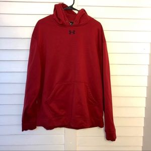 Mens Red Dry Fit Hoodie